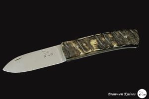Branwen « FLAM » Belier Vague- Couteau de poche.