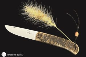Branwen CAMILO cornu ramorum- Folding Knife.