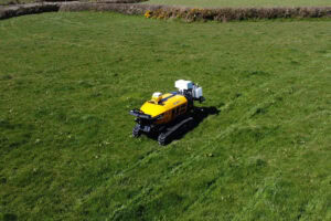 Autonomous operation combines with spot spraying to treat docks in grassland. - Photo: McConnel