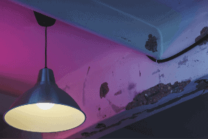 dim light in a room