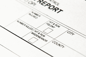 police report for a car crash