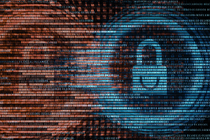 red and blue digital locks