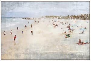 Fun On the Beach I - Canvas Gallery White