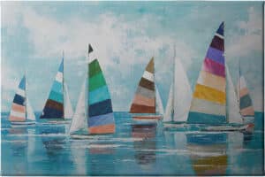 Sailing In Color - Unframed Canvas Unframed Canvas