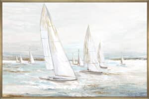 Windswept Sails I - Canvas Gallery Champagne