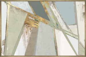 Warm Geometric I Neutral Version - Canvas Gallery Champagne