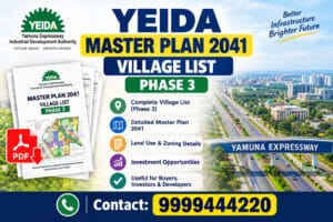 Yeida master plan 2041 village list photos