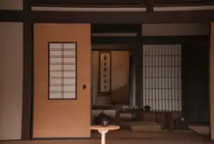 Chambre japonaise avec futon au sol - style japonais intérieur
