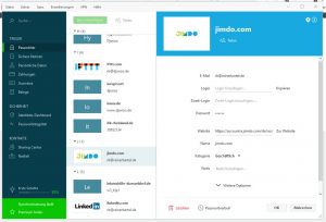 Dashlane erlaubt detaillierte Änderungen an jedem gespeicherten Login