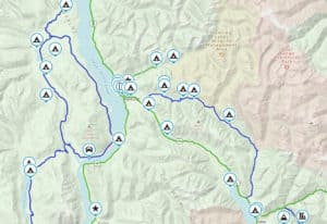 Nakusp BC is a destination hub for cruiser ADV and dual sport motorcycle adventures to ride paved and gravel routes.