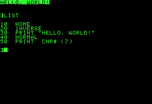 Auch damit hat Bernd gearbeitet: das Applesoft BASIC