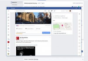 Und so sieht Facebook in der Windows-App aus...