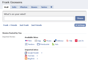 ik importeer in facebook