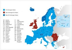 Hvaða landa á Schengen svæðinu