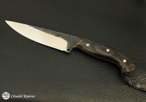 Citadel fixed blade knife with micarta handle