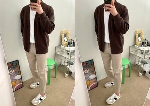 오버핏 가디건