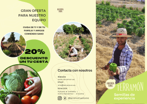 Creatividad del proyecto Terramon sobre visitas y compras, diseñada para comunicación digital.
