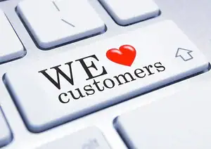 we love customers keyboard key