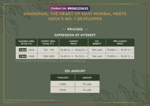 Godrej Varanya Kharghar Price List