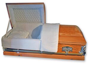 Cream Barbadian Oval Top Casket