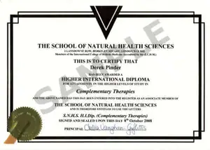 higher international diploma certificate derek