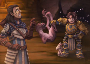 Dragon Age: Sigrun and Nathaniel in the deeproads