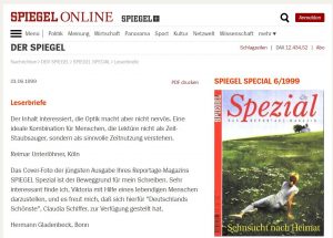 Als Spiegel Online noch Leserbriefe "abdruckte" (1999)