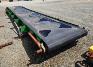 RECYCLING CONVEYOR 72” wide x 38’ long Low-Profile Slide Pan Conveyor