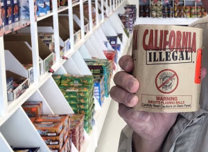 California illegal fireworks