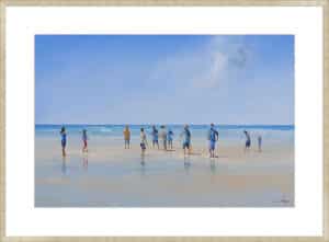 Test Match At The Beach - 10cm Mount Board