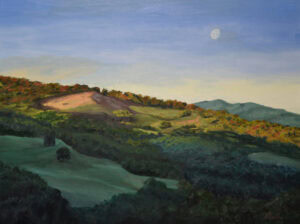oil painting winter etude Andrea Bocedi