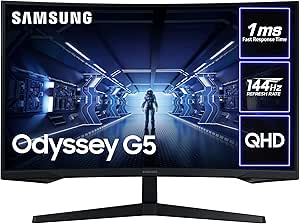 27" G55T QHD, 144Hz Curved Odyssey Gaming Monitor LC27G55TQBUXXU