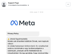 Facebook közösségi alapevelek megsértése