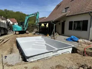 Dépose du bassin coque
