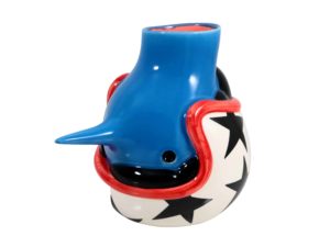 Lot #HB29-018 – Piet Parra The Upside Down Face Vase Helmet Sculpture Art Toys Case Studyo