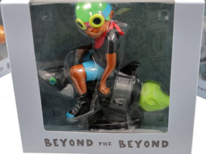 Lot #13738 – Hebru Brantley Flyboy Rocket Boy Black T-Shirt Figure Art Toys Hebru Brantley