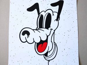 Lot #13851 – Cote Escriva Goofy Screen Print Limited of 40 Art Cote Escriva