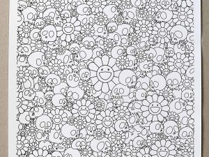 Lot #HB29-052 – Takashi Murakami Skulls & Flower x ComplexCon Print Art Takashi Murakami