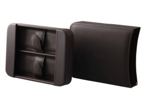 Lot #14725 – Zenith 2 Watch Leather Travel Carrying Box Case Watch Parts & Accessories Zenith Travel Watch Box