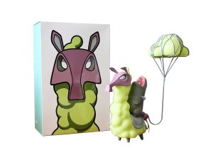 Lot #HB29-005 – Coarse Toys The Collector Night Hunter Sculpture Glow in the Dark GID Art Toys Coarse Toys