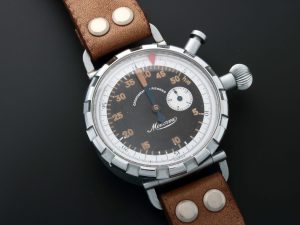 Lot #HB31-035 – Minerva Cronografo a Ritorno WWII Military Pilot Watch Rare Unusual Oversize Cronografo a Ritorno Minerva