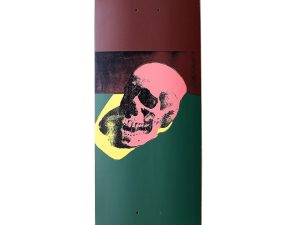 Lot #14635 – Andy Warhol x The Skateroom SKULL PINK Skateboard Andy Warhol Andy Warhol