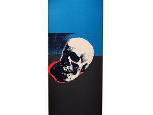 Lot #14636 – Andy Warhol x The Skateroom Skull Peach Skateboard Andy Warhol Andy Warhol