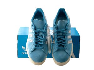 Lot #13583 – Adidas Campus Human Made Blue Sneakers Size US 10 Shoes Apparel Adidas Campus