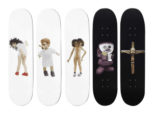 Lot #AN3142 Chapman Brothers for Supreme NY 5 Deck Complete Set Artist Skateboards Acquire Now