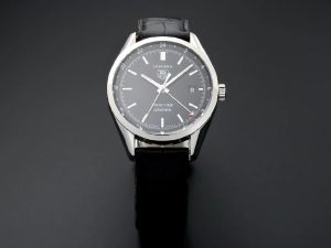 Lot #AN4889 – Tag Heuer Twin Time Carrera GMT Watch WV2115.FC6180 Watches Acquire Now