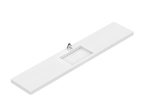 Carre flexi 1 bowl, h80 max 280