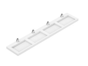 Carre flexi 4 bowl, h80 max 280