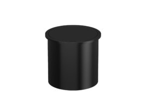 Paper bin 3.5L with cover (AISI304, black)