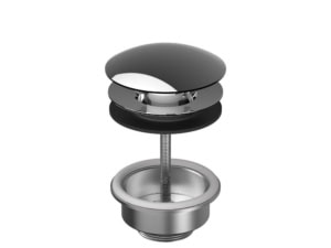 Waste non-closable (brass, chrome)